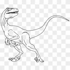 Velociraptor Blue Para Colorear