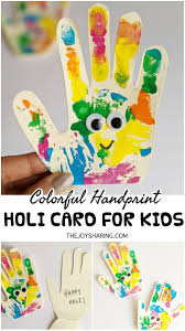 We make it easy to document all that you captured with our available paper crafts of patterned papers, embellishments, stickers and more that you can browse below. Colorful Handprint Holi Card Craft Activities For Kids Holi Greeting Cards Holi Craft