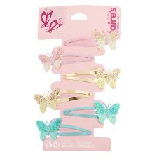 Claire S Club Butterfly Snap Hair Clips 6 Pack Kids Hair Accessories Kids Hair Clips Girls Hair Accessories