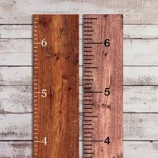 Vinyl Growth Chart Decal 6 5 Tall Diy Ruler Decal Kit Kids Height Ruler Measuring Tape Sticker Matte White 3 25in Wide X 6 5ft Tall