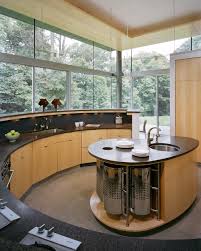 A circular kitchen that saves space. Circular Kitchen Design