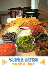 Super Bowl Nacho Bar Recipe Bowl Party Food Superbowl Party Food Super Bowl Food