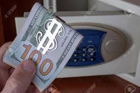 Maybe you would like to learn more about one of these? Blurry Open Door Of The Safe Box With A Combination Lock Money Fastened By A Clip