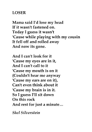 Shel Silverstein Loser Silverstein Poems Kid President Quotes Where The Sidewalk Ends