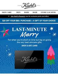 For customers that have a membership tier upgrade during the month, the new tier birthday discount can only be utilized the following year. Kiehl S Give The Gift Of Skincare With A Kiehl S Gift Card Milled