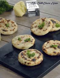 Mini Chilli Cheese Naan Cheese Naan On Tava Without Tandoor Recipe Recipe Naan Recipe Indian Food Recipes Vegetarian Food