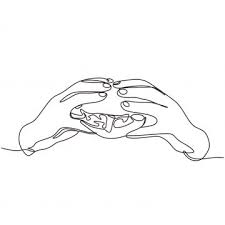 Continuous Line Drawing Of Hand Holding A Cup Of Hot Coffee Drink Hand Clipart Sketch Illustration Png And Vector With Transparent Background For Free Downlo Line Drawing Vector Illustration Line Artwork