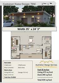 Shipping Container Concept Blueprint Plans For Sale 3 Etsy In 2021 Building A Container Home Container House Plans Container House Design