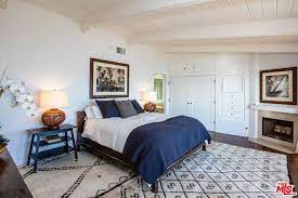 An additional room with beautiful ocean views currently functions as a media room, but could be converted into a home office or additional bedroom. Cindy Crawford Malibu Home Photos Apartment Therapy