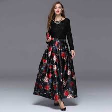 Latest Pakistani Long Skirts For Girls In 2020 Printed Long Skirt Long Skirt And Top Long Skirts For Women