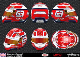 The best collection of george russell's f1 helmets at the best price this is an exact replica of the helmet worn by george russell in the 2020 sakhir grand prix with mercedes. 3d Racing Helmets George Russell Helmet 2020 Austria Download