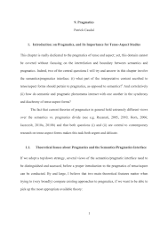 Pdf Pragmatics