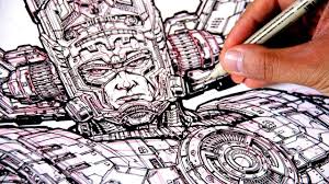 The Most Detailed Drawing Ever I Think Of Galactus Youtube Drawing Topics Drawings Cartoon Drawings