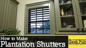 Standard is 3 sided frames to go with existing window sill. How To Make Plantation Shutters The Geek Pub