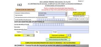 Lunar, prin aplicarea cotei de 5,5% din salariul minim brut pe. Declaratia 112 Versiune Noua 2018 Anaf Luna Ianuarie 2018