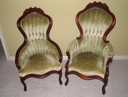 His And Hers Victorian Parlor Chairs Victorian Furniture Furniture Parlor Chair