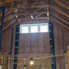 Spray foam insulation works by sealing the building envelope to stop conditioned air from escaping and prevent unwanted outside air from entering your home. Spray Foam Insulation Black Diamond Drywall Ltd High River Okotoks