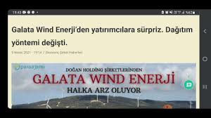 Türkiye'nin %100 yenilenebilir enerjisi galata wind olarak rüzgar ve güneş santrallerimizle %100 yenilenebilir enerji üretiyoruz. Galata Wind Halka Arz Dagitimi Degisti Cok Onemli Bilgiler Video Yu Sonuna Kadar Izleyin Lutfen Youtube