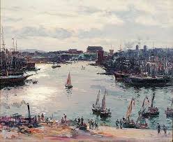 Le Vieux Port Vu De La Canebiere Par Jean Baptiste Olive Vieux Port Marseille Peintre