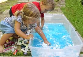 Lots of sensory bin/box ideas are floating around in the blogosphere and pop up on pinterest from time to time. Car Wash Sensory Play Helping Hands Kitchen