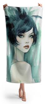 Flapper Girl Veronica Bath Towel