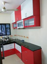 L Shaped Modular Kitchen Extended Platform Upper Opener Shutters Loft Wall Unit Cabinets Kitchen Furniture Design Kitchen Design Open Kitchen Modular