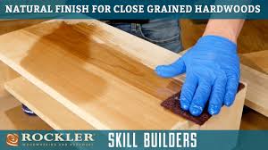 To see the real beauty of wood, get rid of the bad habit of applying polyurethane everywhere. How To Apply A Clear Finish To Closed Grain Hardwood Wood Finish Recipe 1 Rockler Skill Builders Youtube