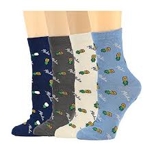 Mcool Mary Mcoolmary Womens Funny Socks Pineapple Colors Cotton Dress Socks Unisex 4 8 Pack Women Socks Fashion Socks Women Women Socks Winter