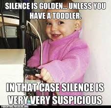 The Sound Of Silence Baby Memes Parenting Humor Funny Babies