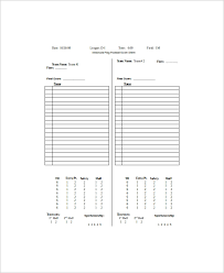 Touch football is a variant of american football and canadian football in which the basic rules are similar to those of the mainstream game (called tackle football for contrast), but instead of tackling players to the ground. Free 12 Sample Football Score Sheet Templates In Pdf