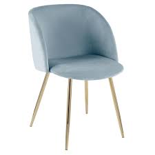gold velvet glam dining chair