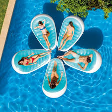Blue island water hammock pool float are you dreaming of an amazing rest and relaxation in your swimming pool? Intex Petal Floating Lounge Chair Pool Float Lounger W Cupholder Blue White 1 Unit Dillons Food Stores