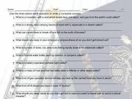 Emergency alert crossword clue solution: Natural Disasters Emergency Preparedness 20 Worksheet And Exam Bundle Teaching Resources