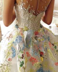 Special Butterfly Design And Multi Colour Lace At The Edge Make Up And Hair Do By Donnyliem Decor By Nefi Decor Ball Gowns Fancy Dresses Pretty Dresses