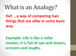 For example, many cell analogies compare a cell to a city. Ppt What Is An Analogy Powerpoint Presentation Free Download Id 6260381