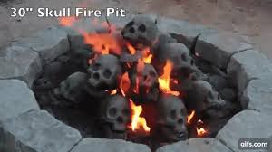 Ceramic fireproof skulls, bones and mini skull sets are a fun, creative, and easy way to liven up your fire pit or fireplace, especially around halloween. These Flameproof Human Skulls Are Perfect For Your Firepit Or Bbq Popcorn Horror