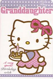 Each letter of the banner is a half sheet wide and is decorated with red or pink flowers. Hello Kitty Happy Birthday Quotes Quotesgram