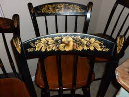 Hitchcock Chairs Dining Furniture Furniture Stenciled Dining Table