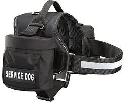 2 But 1 In Bags Service Dog Harness With Removable Saddle Bag Dogs Backpack Harness Pack Carrier Traveling C Service Dog Vests Dog Vest Harness Dog Backpack