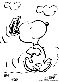 The best christmas coloring pages pic of peanuts styles and gang. Snoopy Coloring Picture