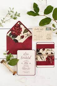 Gorgeous Ideas For A Red Wedding Palette Mywedding Red Wedding Invitations Floral Wedding Invitations Wedding Invitations Rustic