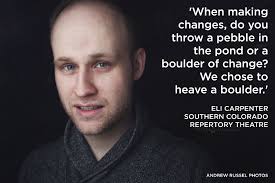 Eli's coming: DCPA protégé is now running Trinidad's summer theatre