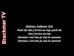 Cliquez pour voir les paroles originales. Sofiane Parti De Rien Paroles Lyrics Youtube