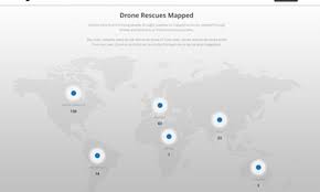 Djiドローンレスキューマップ ドローンによる救助活動を追跡 全世界でこれまでにドローンにより救助された400人以上を記録