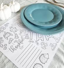 Select from 35754 printable crafts of cartoons, nature, animals, bible and many more. Thanksgiving Placemat Coloring Page By Happy Go Lackey Designs Tpt