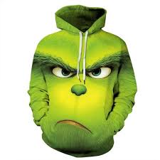 The Grinch 3d Christmas Green Pullover Hoodie Casual Hooded Sweatshirt Jacket Coat Casual Hooded Sweatshirt Hooded Jacket Sweatshirts Hooded Sweatshirts