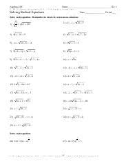 7.3 systems of nonlinear equations and inequalities: Algebra 2 Solving Systems Of Equation Any Method Pdf Id 1 Algebra 2 Name Solving Systems Of Equation Any Method Date Period 1 82m0v1p2h Fkkulteay Course Hero