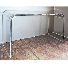 Lucite Acrylic Waterfall Console Table Crystal Clear 1 Thick Console Table Table Furniture Table