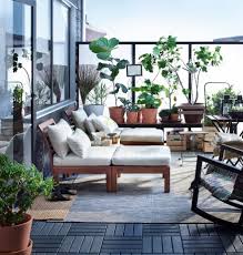 applaro fauteuil met voetenbank buiten bruin gelazuurd hallo beige ikea ikea applaro balcony decor balcony furniture