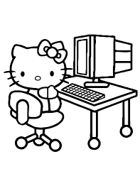 Computer Coloring Pages Best Coloring Pages For Kids Hello Kitty Colouring Pages Hello Kitty Coloring Cool Coloring Pages